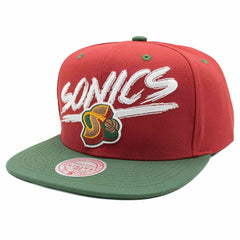 Seattle Supersonics Transcript Mitchell & Ness Snapback NBA Cap - Taass sale