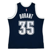Kevin Durant #35 Oklahoma City Thunder 2015-16 Mitchell & Ness Swingman NBA Jersey Navy - Taass US