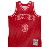 Allen Iverson #3 Philadelphia 76ers Monochrome Mitchell & Ness Swingman NBA Jersey Red - Taass sale