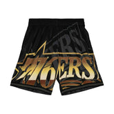 Philadelphia 76ers Big Face 4.0 Mitchell & Ness NBA Shorts Black - Taass discount