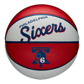 Philadelphia 76ers NBA Retro Wilson Mini Basketball (Size 3) - Taass online