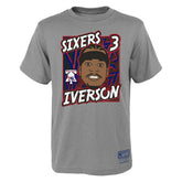Allen Iverson Philadelphia 76ers Court King Youth NBA T-Shirt (YOUTH) - Taass for sale