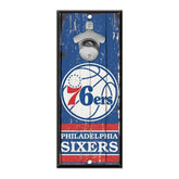 Philadelphia 76ers NBA Bottle Opener Sign - Taass for sale