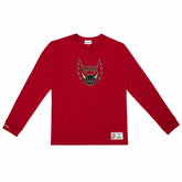 Portland Trail Blazers Mitchell & Ness Legendary Slub NBA Long Sleeve Shirt Red - Taass US