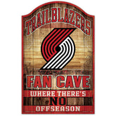 Portland Trail Blazers WinCraft NBA Fan Cave Wood Sign - Taass US