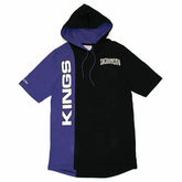 Sacramento Kings Split Mitchell & Ness Short Sleeve NBA Hoodie - Taass sale