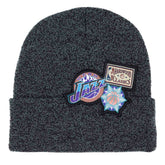 Utah Jazz XL Logo Patch Mitchell & Ness NBA Beanie Knit - Taass online