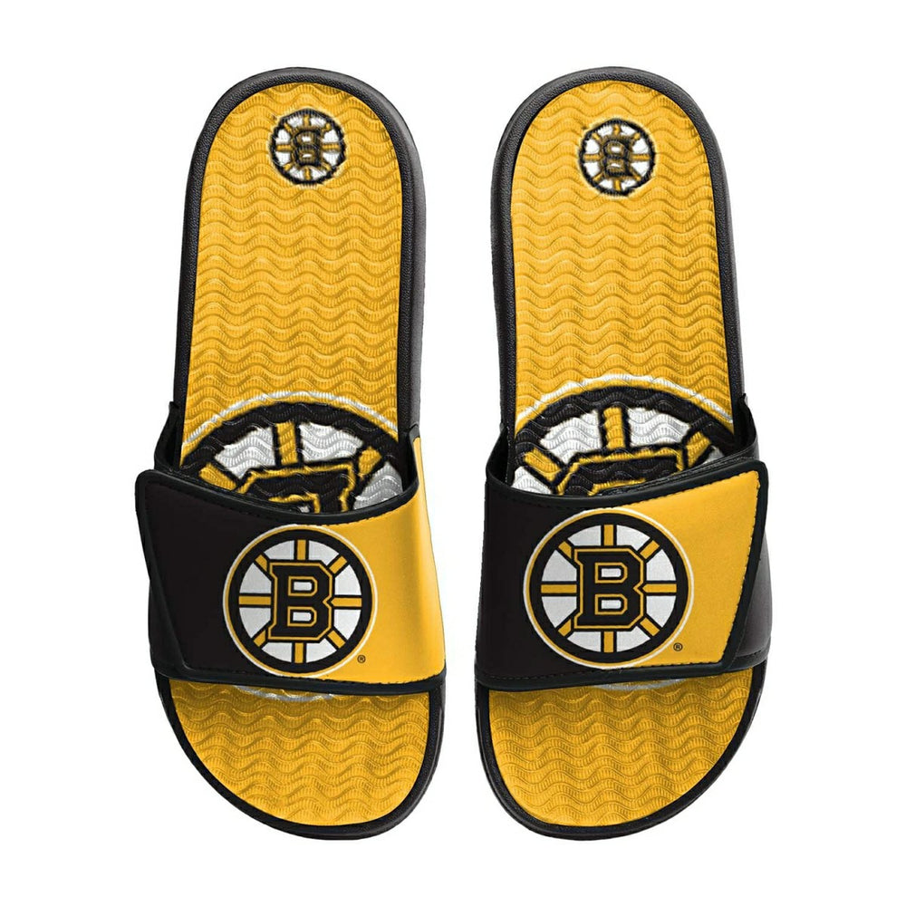 Boston Bruins Big Logo NHL Gel Slides - Taass sale