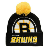 Boston Bruins Punch Out Mitchell & Ness NHL Knit Hat Black - Taass sale