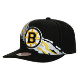 Boston Bruins Paintbrush Mitchell & Ness Snapback NHL Cap Black - Taass for sale