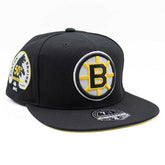 Boston Bruins Vintage Mitchell & Ness Fitted NHL Cap Black - Taass online