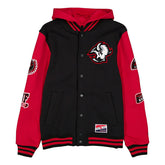 Buffalo Sabres Full Snap Patch NHL Jacket Black/Red - Taass for sale