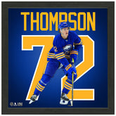 Tage Thompson #72 Buffalo Sabres Impact Jersey Framed NHL Photo - Taass online