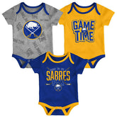 Buffalo Sabres Game Time NHL Baby Bodysuit Set (3-Piece) - Taass online