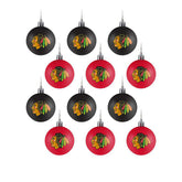 Chicago Blackhawks NHL Christmas Ornament Set (12-Piece) - Taass online