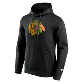 Chicago Blackhawks Primary Logo NHL Hoodie Black - Taass for sale