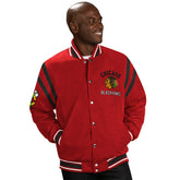 Chicago Blackhawks G-III Tailback NHL Varsity Jacket Red - Taass discount