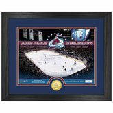 Colorado Avalanche 3-Time Stanley Cup Champions Bronze Coin Framed NHL Photo - Taass near me