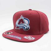 Colorado Avalanche Hat Trick Mitchell & Ness Snapback NHL Cap Burgundy - Taass online