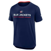 Columbus Blue Jackets 2025/26 Authentic Pro Rink Tech NHL T-Shirt Navy - Taass online