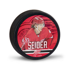 Moritz Seider Detroit Red Wings NHL Player Puck - Taass sale