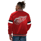 Detroit Red Wings Home Game NHL Varsity Satin Jacket - Taass US