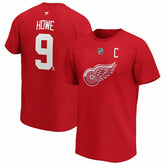 Gordie Howe #9 Detroit Red Wings Alumni Fanatics NHL T-Shirt Red - Taass online