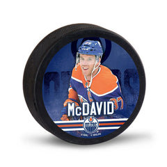Connor McDavid Edmonton Oilers NHL Player Puck - Taass sale