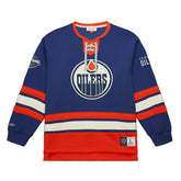 Edmonton Oilers Mitchell & Ness Heritage NHL Lace-Up Jersey Crew - Taass discount