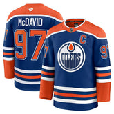 Connor McDavid #97 Edmonton Oilers Premium NHL Jersey Home Blue - Taass for sale