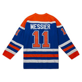 Mark Messier #11 Edmonton Oilers 1986-87 Mitchell & Ness NHL Jersey - Taass for sale