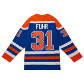 Grant Fuhr #31 Edmonton Oilers 1986-87 Mitchell & Ness NHL Jersey - Taass US