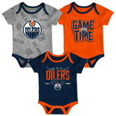 Edmonton Oilers Game Time NHL Baby Bodysuit Set (3-Piece) - Taass online