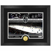 Los Angeles Kings 2-Time Stanley Cup Champions Bronze Coin Framed NHL Photo - Taass sale