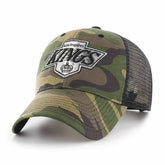 Los Angeles Kings Vintage Camo '47 Branson NHL Trucker Cap - Taass for sale