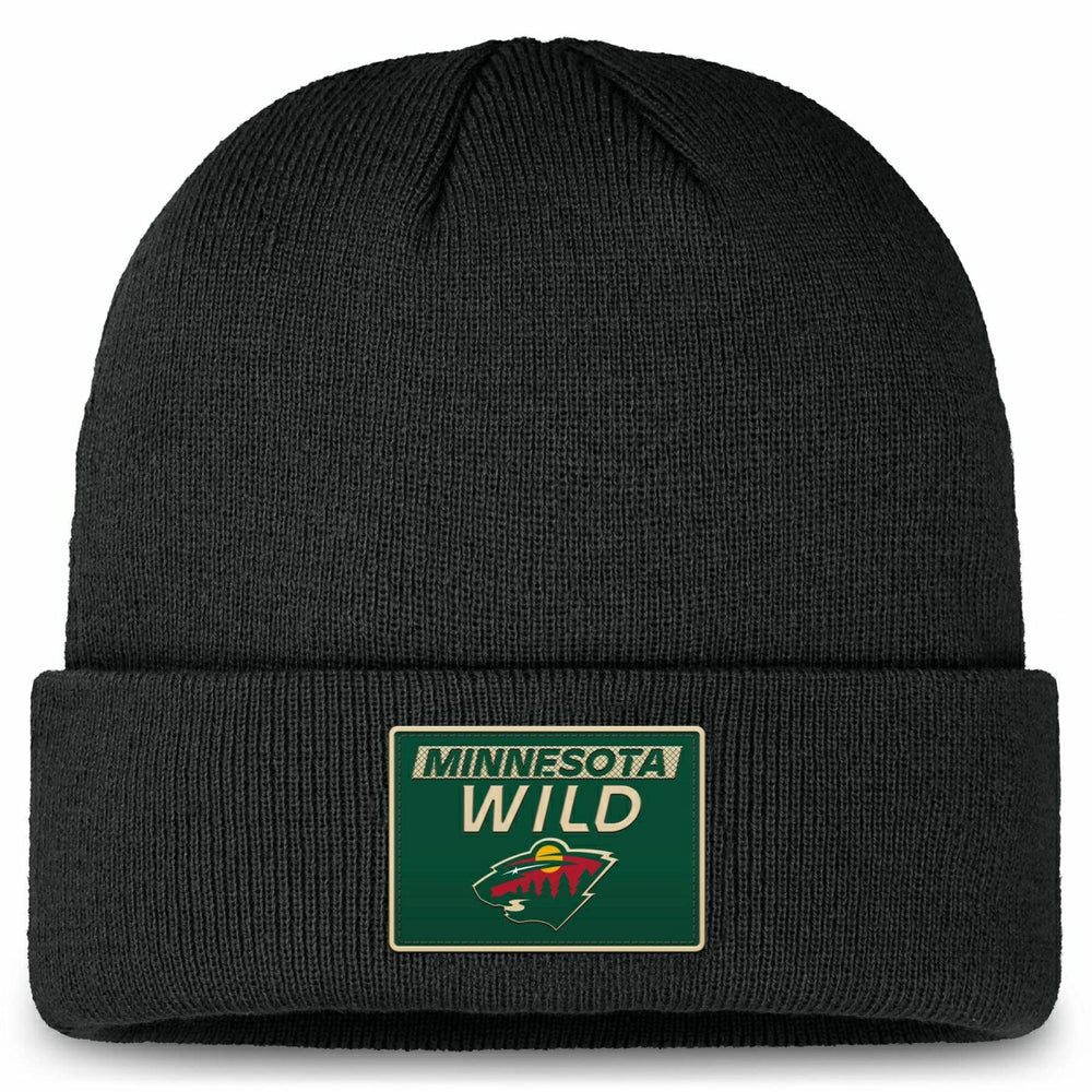 Minnesota Wild 2024/25 NHL Authentic Pro Beanie Knit Hat Black - Taass near me