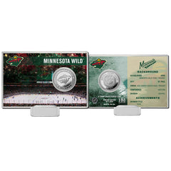 Minnesota Wild Team History NHL Silver Coin Card - Taass US