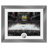 Minnesota Wild Art Deco Stadium Silver Coin Framed NHL Photo - Taass discount
