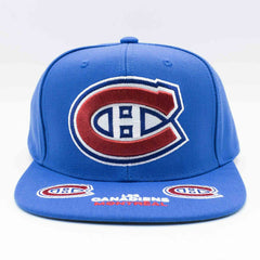 Montreal Canadiens Hat Trick Mitchell & Ness Snapback NHL Cap Blue - Taass US