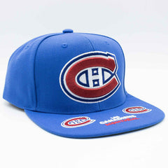 Montreal Canadiens Hat Trick Mitchell & Ness Snapback NHL Cap Blue - Taass US
