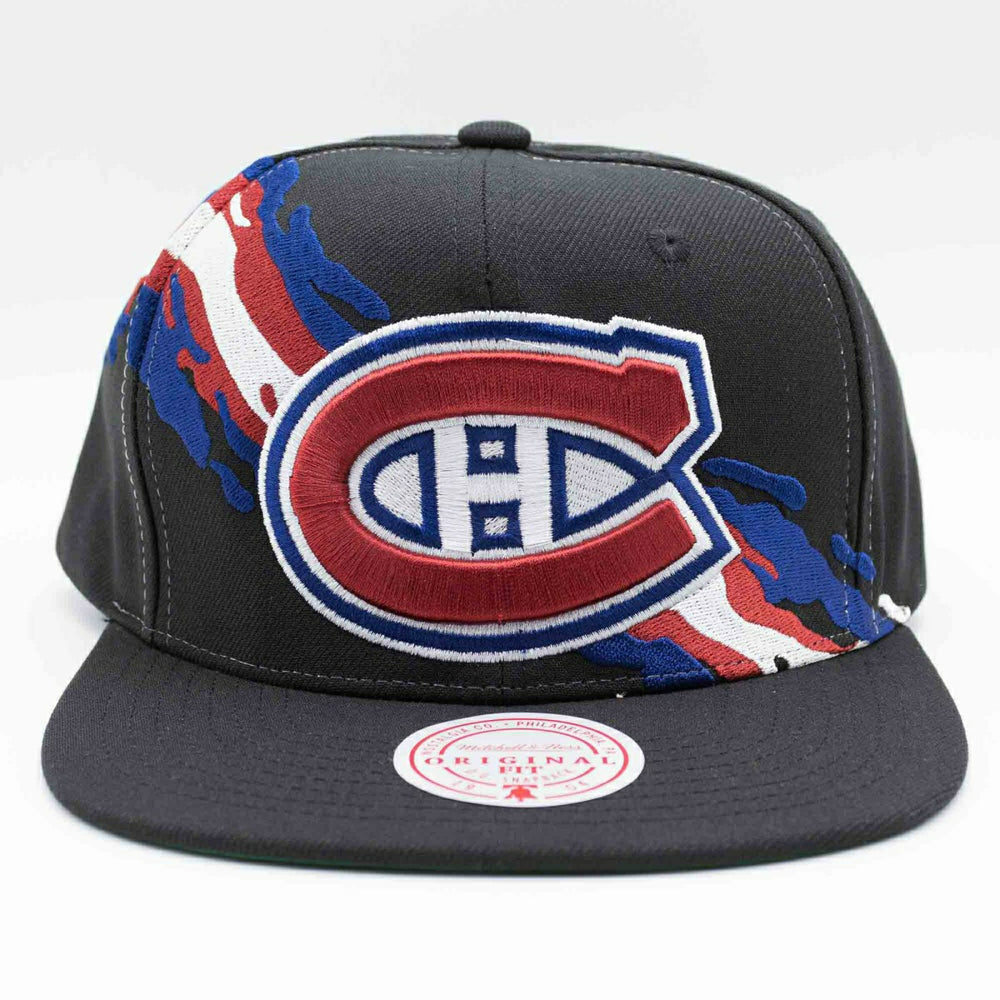 Montreal Canadiens Paintbrush Mitchell & Ness Snapback NHL Cap Black - Taass online