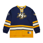 Nashville Predators Mitchell & Ness Heritage NHL Lace-Up Jersey Crew - Taass US
