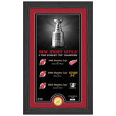 New Jersey Devils Stanley Cup Legacy Bronze Coin Framed NHL Photo - Taass for sale