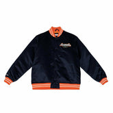New York Islanders Heavyweight Satin Mitchell & Ness NHL Jacket Navy - Taass online