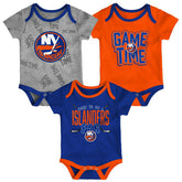 New York Islanders Game Time NHL Baby Bodysuit Set (3-Piece) - Taass for sale