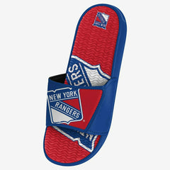 New York Rangers Big Logo NHL Gel Slides - Taass US