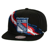 New York Rangers Paintbrush Mitchell & Ness Snapback NHL Cap Black - Taass sale