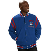 New York Rangers G-III Tailback NHL Varsity Jacket Blue - Taass online