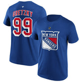 Wayne Gretzky #99 New York Rangers Alumni NHL T-Shirt Blue - Taass online