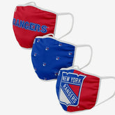 New York Rangers Face Covering NHL Face Mask (3-Pack) - Taass US